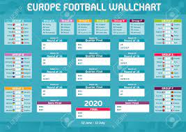 The 2020 european championships finally get underway on friday 11th june and we're helping you track all 51 fixtures with our free wallchart! Europe Football Competition Matches Program Wall Chart Royalty Free Cliparts Vectors And Stock Illustration Image 139828263