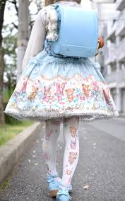 Lolita fashion — sutiblr: Saxe Sweet Lolita with Randoseru