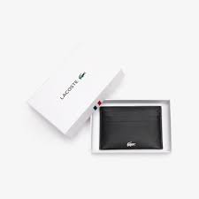 Perfect design & size that fit your keep your cash and cards organized with this wallet! Lacoste Men S Fitzgerald Credit Card Holder In Leather Nh1346fg Lacoste