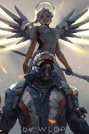 640x960 Mercy And Soldier 76 Overwatch Artwork iPhone 4, iPhone 4S HD 4k  Wallpapers, Images, Backgrounds, Photos and Pictures