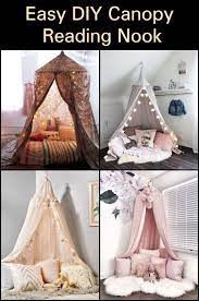 I came across this little gem of an idea while scrolling through pinterest one day. Easy Diy Canopy Reading Nook Reading Nook Diy Diy Canopy Reading Nook