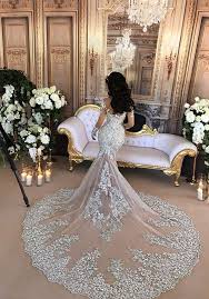 Fantacy Luxury Crystal Wedding Dresses With Detachable Over Skirt High Neck Long Sleeves Beaded Bridal Gowns Mermaid Sheer Wedding Dress Sparkly Wedding Dress