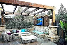 Patio With Fire Pit And Pergola Outdoor Patio Ideas Backyards Backyard Entertaining Small Outdoor Patios