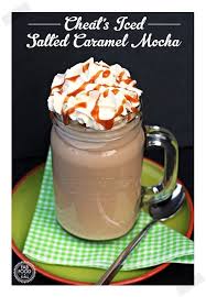 Cheat S Iced Salted Caramel Mocha Topped With Whipped Cream A Homemade Budget Version Of A Starbucks Coffee Chi Salted Caramel Mocha Coffee Recipes Food