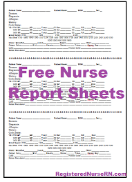 Vital signs, medication times, assessment notes, labs, patient. Nursing Report Sheet Templates Free Report Sheets For Nurses
