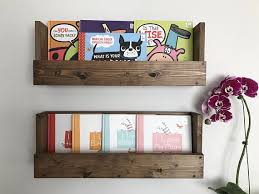 Nursery Kids Room Bookshelves Set Of Two Book Shelves Wall Etsy Bookshelves Kids Baby Room Shelves Rustic Books