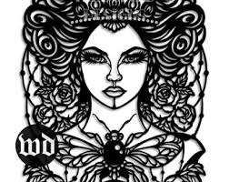 Queen Bee Papercutting Template, Vinyl, SVG JPEG, Personal Use, SVG File  for Cricut Cameo Silhouette Cutting Machine, Wildchild Designs