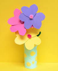 Видео 7 toilet paper flowers tutorial канала creativitywindow™. Toilet Roll Craft Paper Flowers And Vase Kiwi Families