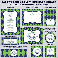 Green and blue were the colors of the day, giving a bold and fun look to the venue. Blue And Green Preppy Argyle Daddy S Caddy Golf Theme Baby Shower Invitations And Party Decorations Printable Print Your Own