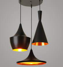 Hat Shape Lamp Lighting Chandelier Black Aluminum Material Lighting Fixtures Modern Modern Hanging Lights Modern Light Fixtures Hanging Light Fixtures