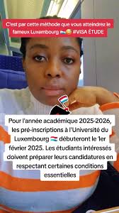Si tu souhaites vraiment migrer au Luxembourg, la meilleure méthode est le  visa étudiant. Comme la date des inscriptions approche à grands pas, et  comme promis dans mes vidéos précédentes, je vous ...