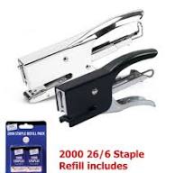HEAVY DUTY STAPLER with 2000 STAPLES Office Desktop School Stationery Paper