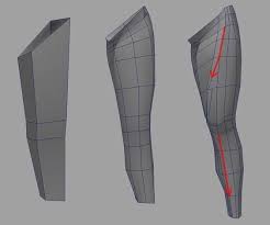 3d Topology Leg Model Legs Character Modeling 3d Modeling Tutorial