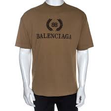 Thankfully, there seems to be no end in sight for our logomania obsessions. Balenciaga Beige Bb Logo Print Cotton T Shirt M Balenciaga Tlc