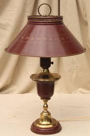 More buying choices $68.99 (6 used & new offers) 60s 70s Vintage Tole Table Lamp W Metal Shade Burgundy Red Wine W Antique Gold