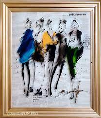 ターナーのガラスペイントを使った イマージュ 人数を増やしました アクリル板の上にペイントしています 透け感のキレイさは実物でないと分かりません 冬の東京個展では 見せ方を工夫する方法でまたパワーアップさせますヽ