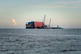 Helping a friend pull his docks out, he had a couple of large pvc rollers, and i was able to use my jeep and a long rope to pull the dock up onto his beach. After A Giant Ship Goes Belly Up Many Fear A Shoreline Is Next The New York Times