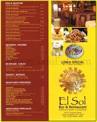 Mj's soul food restaurant, saint helena island: El Sol Restaurant In Queens Official Menus Photos
