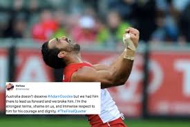 While some misguided commentators have written this behaviour off as not being racially motivated, others are convinced that. The Final Quarter Australia Reacts To Moving Adam Goodes Doco