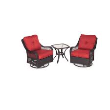 Sunsitt outdoor resin wicker rocking chairs with olefin cushions, set of 2, patio yard furniture club rocker chairs, brown wicker & beige cushions 3.9 out of 5 stars 7 $389.99 $ 389. Hanover Orleans3pcsw B Bry Orleans 3 Piece Steel Build Com
