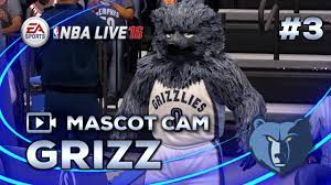 Grizz was named 2011 nba mascot of the year. Nba Live 16 Mascot Cam 3 Grizz Memphis Grizzlies Youtube