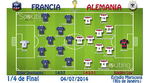 Contra españa en 2008 y alemania en 2016. 1 4 De Final Partido Francia Vs Alemania Alineaciones Titulares Y Sistemas De Juego Sistema De Juego Alemania Copa Del Mundo