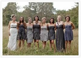 Let The Bridesmaids Choose Their Own Dresses Paperblog Rainbow Bridesmaid Dresses Grey Bridesmaid Dresses Grey Bridesmaids