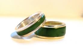 Wedding Rings Jade Greenstone Pounamu And Gold Wedding Ring Gold Wedding Rings Rings For Men Antique Wedding Rings