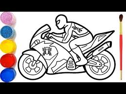 I am so proud to present you today. Cara Menggambar Dan Mewarnai Spiderman Naik Motor Glitter Spiderman Riding A Motorcycle Coloring Youtuberandom