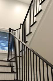Stocking a vast range of wrought iron, metal and wooden stair spindles for your balustrade and balconies. Custom Wrought Iron Dixie Cap Handrail With Square Balusters Newels Transitional Staircase Other By Trimcraft Of Fort Myers Inc Houzz