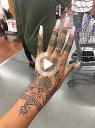 It is an abstract design inspired by indian henna art. Tattoo Ina Ina Tatoeage Tattoo Tattoohand Rihanna Hand Tattoo Henna Inspired Tattoos Henna Tattoo Hand