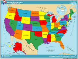 Bandeira dos estados unidos para imprimir. Mapa De Estados Unidos Para Colorear Laclasedeptdemontse Geography For Kids States And Capitals North America Map