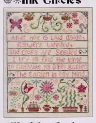 My Other Garden Sweet Cross Stitch Chart Ink Circles