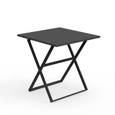Talenti Table Pliante 70x70 Cm D Exterieur Queen Collection Piutrentanove Charcoal Aluminium Verni Myareadesign It