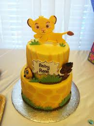 Pin By Teresa Lynn On Cakes Lion King Baby Lion King Baby Shower Baby Shower Cakes