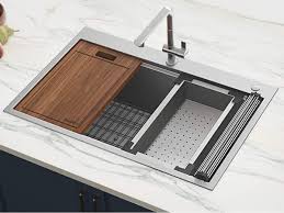 types of kitchen sink materials top