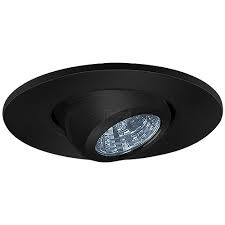 2 Recessed Lighting Adjustable Mr11 Black Eyeball Trim