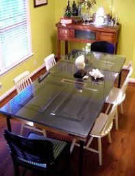 The dining table shall not face the entrance door, kitchen door or bathroom door directly: Readymade 100 Diy Tables Outdoor Dining Room Door Dining Table Repurposed Dining Table