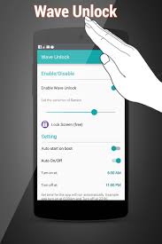 Wave lock(wave to unlock) is the app use proximity sensor to lock and unlock the screen by way wave your hand over the proximity . Wave Unlock For Android Apk Download
