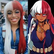 Someone who dresses up as a character from a film, tv programme, comic book, etc. Todoroki Cosplay Cosplayer Jenevievedevereauxcosplay Side By Side Love It Or Not Cosplayers