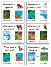 Animals Habitats Unit And Speaking Task Cards Esl El And Newcomer Unit 36 Differenti Animal Habitats Animal Habitats Preschool Community Helpers Preschool