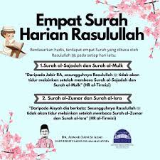 Amalan ini mampu menjadikan seseorang itu mencintai baginda dan boleh membawa seseorang itu cenderung ke arah aisyah r.ha. Empat Surah Mursyid Alharamain Travel Tours Kpk7767 Facebook