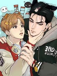 Lo vi en Twitter y tenia k publicarlo skylar muerde almohadas canon 🗣️ !!  (El Arte es de @restlesskloud en twitter)