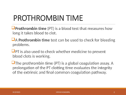 Image result for Prothrombin Time