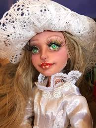 Embroidered doll clothes and accessories in progress