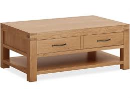 Solid oak small coffee table 100cm x 60cm 45cm delivery assembled for. Bromyard Oak Coffee Tables With Drawers Lee Longlands