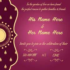 Free Engagement Invitation Templates Online Create Card Free Online Indian Engage Wedding Invitation Cards Online Marriage Invitation Card Marriage Invitations