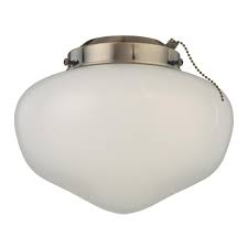 Shop for ceiling fans and light kits in our lighting department of wholesale contractor supply. Westinghouse 1 Light Led Schoolhouse Ceiling Fan Light Kit 7785100 The Home Depot