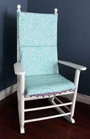 Rocking Chair Cushion Aqua Blue Spiral Lavender Polkadot Glider Rocking Chair Glider Cushions Rocking Chair Cushions