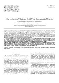 Last month, the minister ordered 60 containers laden with contaminated plastic waste and stranded at port. Pdf Current Status Of Municipal Solid Waste Generation In Malaysia